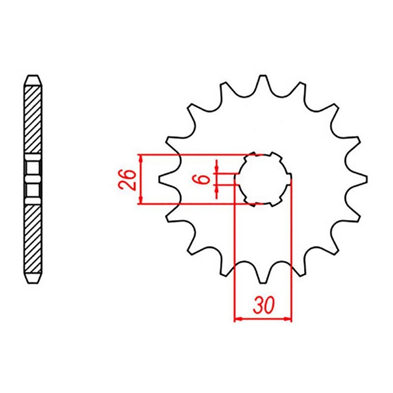 MTX 568 Steel Front Sprocket #530