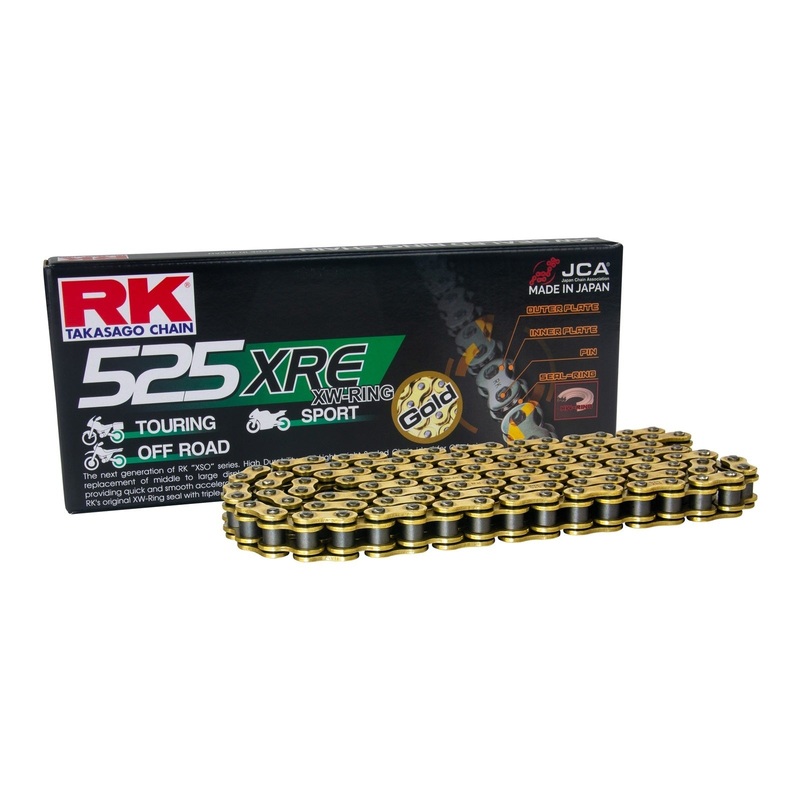 RK Chain GB525XRE x Gold XW-Ring