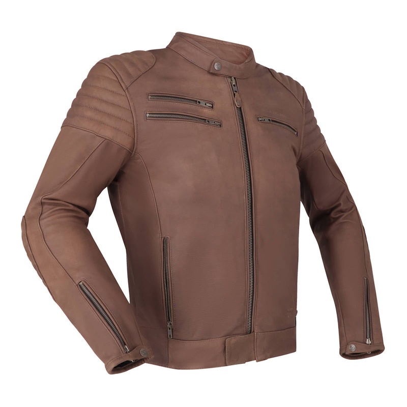 Richa Charleston Leather Jacket - Mahogany Brown (S / EU48 / 38")