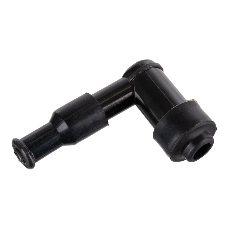 Whites Spark Plug Cap - Right Angle (Black)