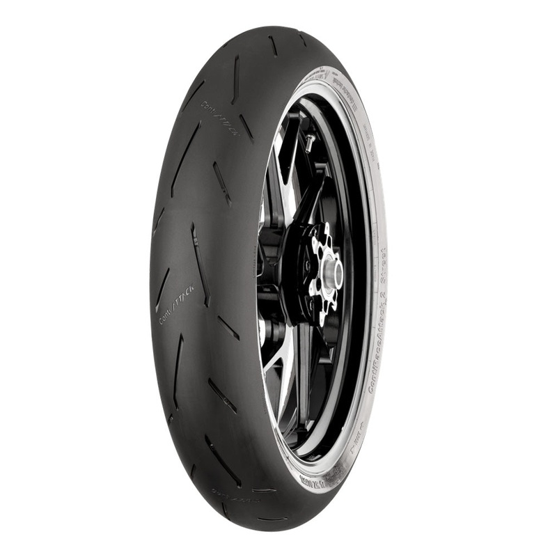 *120/70-17 ZR 58W ContiRaceAttack2 Soft Tyre TL Front Continental (C1712070RACE2S)