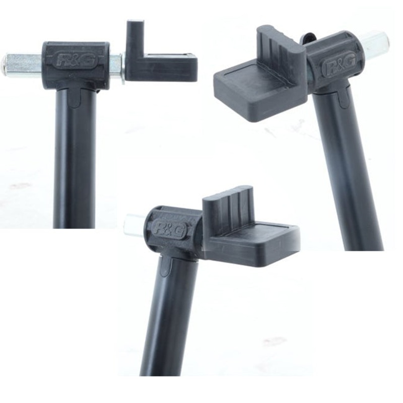 R&G Rear Stand L Bracket with Rubber cups (SH0005)