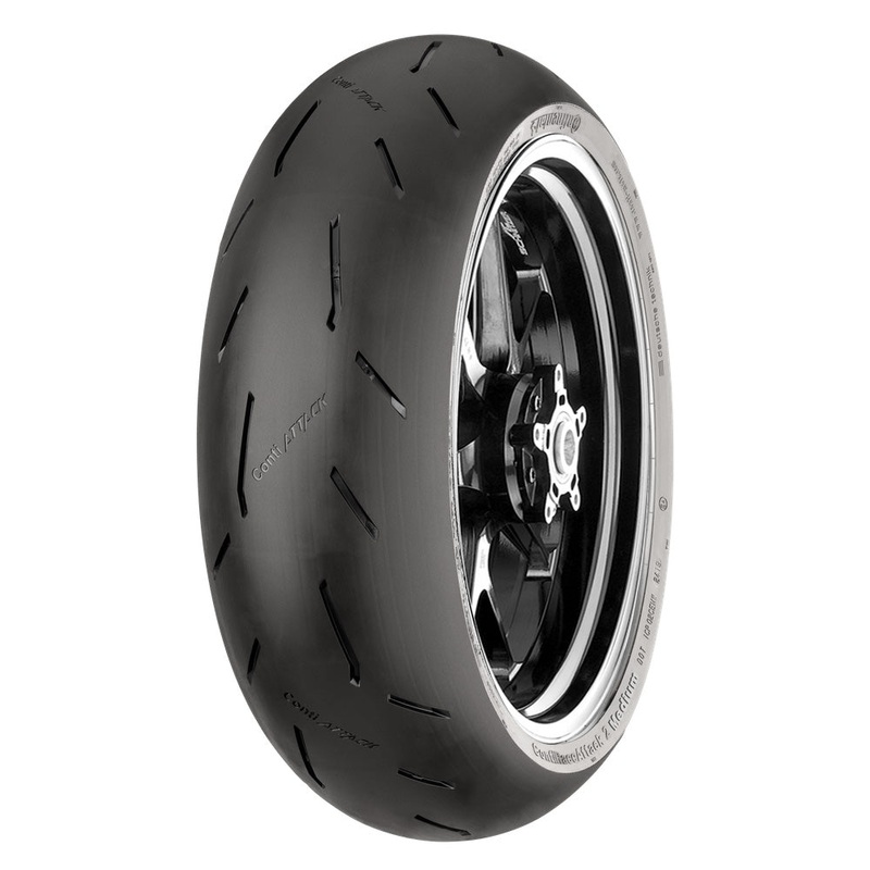 **160/60-17 ZR 69W ContiRaceAttack2 Soft Tyre TL Rear Continental (C1716060RACE2S)