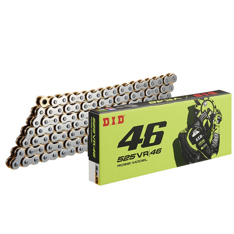 525VX3 x 120ZB VR46 S&G X'Ring chain w/ ZJ rivet link DID (525VR46120S)