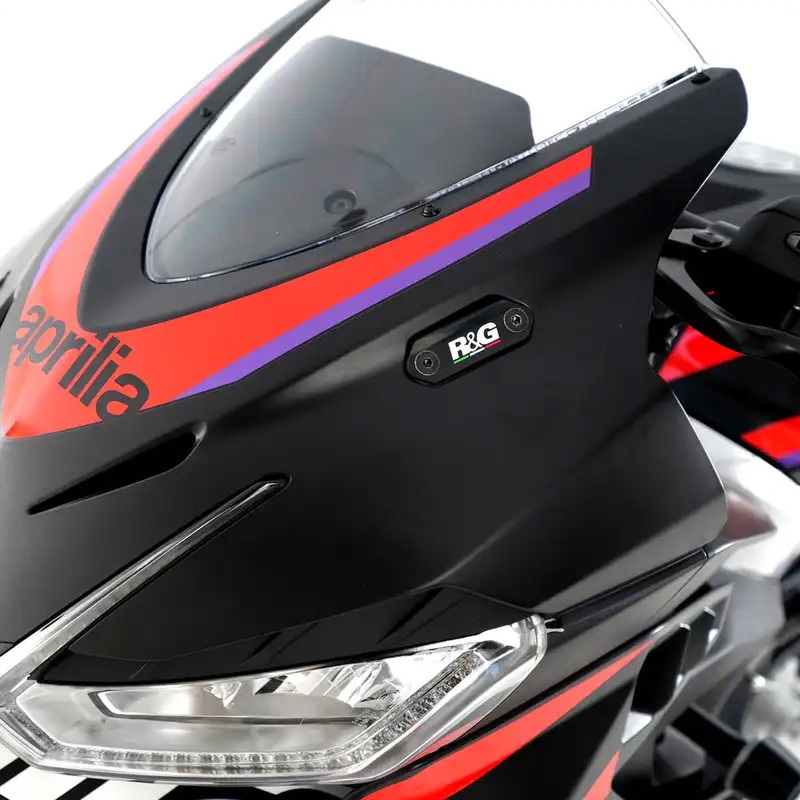 Mirror Blanking Plates for Aprilia RS457 24- R&G (MBP0044BK)