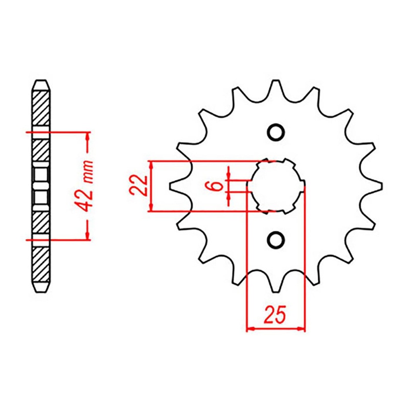 MTX 278 Steel Front Sprocket #530